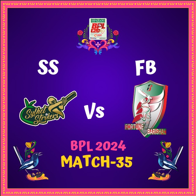 BPL T20 2024: Match 35 | Sylhet Strikers vs Fortune Barishal