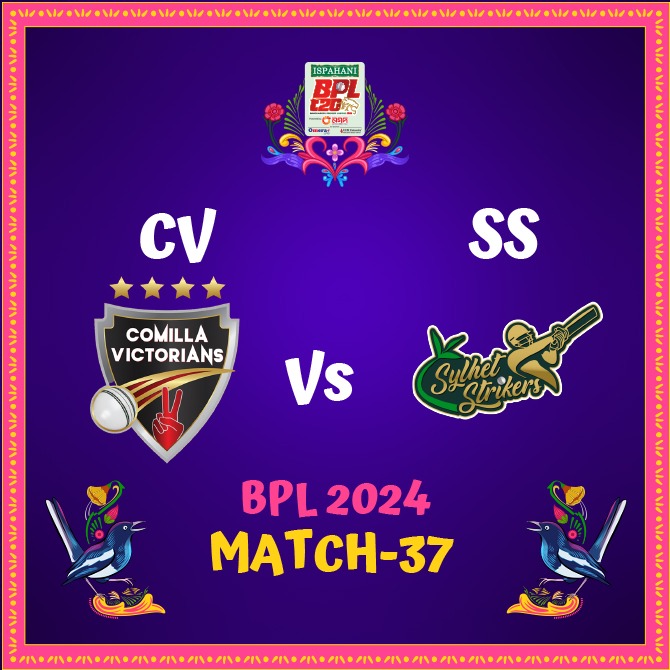 BPL T20 2024: Match 37 | Comilla Victorians vs Sylhet Strikers
