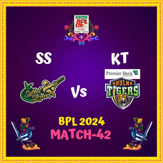 BPL T20 2024: Match 42 | Sylhet Strikers vs Khulna Tigers